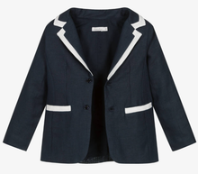 Load image into Gallery viewer, PATACHOU Boys Blue Linen Shorts Suit