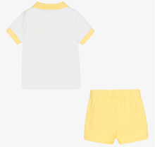 Load image into Gallery viewer, HUGO BOSS Baby Boys Yellow Logo Shorts Set