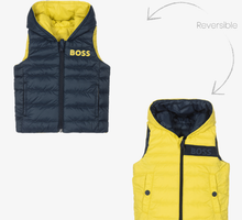 Load image into Gallery viewer, HUGO BOSS Down Padded Reversible Gilet