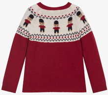 Load image into Gallery viewer, PATACHOU Boys Red & Ivory Sweater