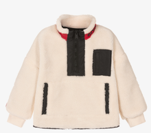 Load image into Gallery viewer, HUGO BOSS Boys Ivory Faux Fur Sweatshirt