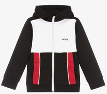 Load image into Gallery viewer, HUGO BOSS Boys Black Logo Tracksuit