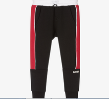 Load image into Gallery viewer, HUGO BOSS Boys Black Logo Tracksuit