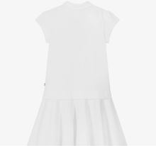 Load image into Gallery viewer, HUGO BOSS Girls White Cotton Piqué Polo Dress