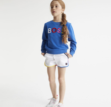 Load image into Gallery viewer, HUGO BOSS girls white cotton shorts