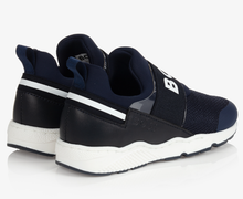 Load image into Gallery viewer, HUGO BOSS Boys Navy Blue Trainers