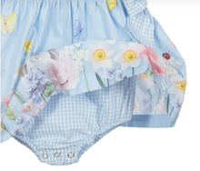 Load image into Gallery viewer, Lapin House Blue Cotton Baby Dress