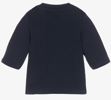 Load image into Gallery viewer, HUGO BOSS Baby Boys Blue Logo Top