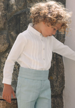 Load image into Gallery viewer, PAZ RODRIGUEZ ivory and mint shorts set