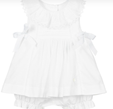 Load image into Gallery viewer, Patachou Baby Girl White Cotton Shortie
