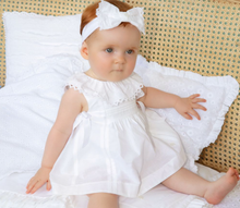 Load image into Gallery viewer, Patachou Baby Girl White Cotton Shortie