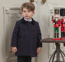 Load image into Gallery viewer, PATACHOU Boys Blue Traditional Coat