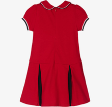 Load image into Gallery viewer, PATACHOU Girls Red Cotton Piqué Dress