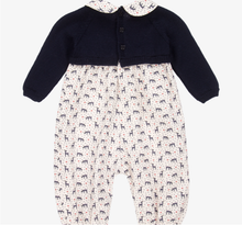 Load image into Gallery viewer, PAZ RODRIGUEZ Ivory Cotton Reindeer Romper