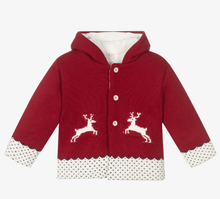 Load image into Gallery viewer, PAZ RODRIGUEZ Red Knitted Hooded Jacket