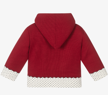 Load image into Gallery viewer, PAZ RODRIGUEZ Red Knitted Hooded Jacket