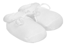 Load image into Gallery viewer, STORY LORIS white cotton baby booties