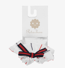 Load image into Gallery viewer, PATACHOU Baby Girls White Striped Socks