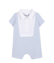 Load image into Gallery viewer, BOSS bib collar romper
