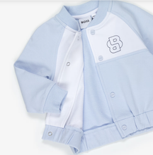 Load image into Gallery viewer, BOSS Baby Boys Pale Blue Cotton Double B Tracksuit Set

