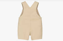 Load image into Gallery viewer, BOSS Baby Boys Beige Cotton Dungaree Shorts
