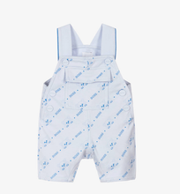 Load image into Gallery viewer, HUGO BOSS Baby Boys Blue Cotton Jersey Dungarees
