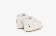 Load image into Gallery viewer, BOSS Baby Boys Ivory Leather &amp; Sherpa First Shoes
