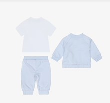 Load image into Gallery viewer, BOSS Baby Boys Pale Blue Cotton Double B Tracksuit Set
