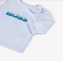 Load image into Gallery viewer, BOSS Baby Boys Pale Blue Cotton Top
