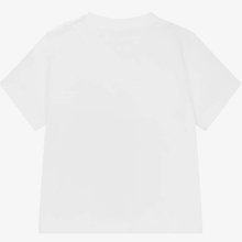 Load image into Gallery viewer, HUGO BOSS Baby Boys White &amp; Blue Logo Cotton T-Shirt
