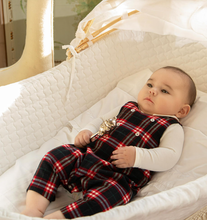 Load image into Gallery viewer, PATACHOU Baby Boys Navy Blue &amp; Red Tartan Check Romper
