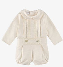 Load image into Gallery viewer, PAZ RODRIGUEZ lace-trimmed textured shorts set

