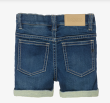 Load image into Gallery viewer, BOSS Boys Dark Blue Stretch Denim Shorts
