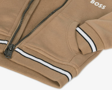 Load image into Gallery viewer, HUGO BOSS Boys Beige Jersey Tracksuit
