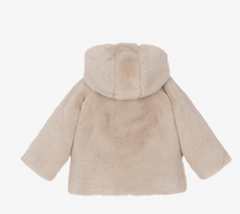 Load image into Gallery viewer, PATACHOU Baby Girls Beige Faux Fur Coat
