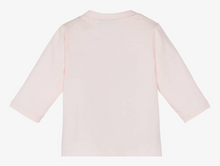 Load image into Gallery viewer, HUGO BOSS Girls Pink Cotton Ginkgo Leaf Top
