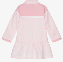 Load image into Gallery viewer, HUGO BOSS Girls Pink Cotton Polo Shirt Dress
