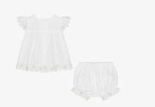 Load image into Gallery viewer, PATACHOU Baby Girls White Embroidered Cotton Shorts Set
