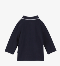 Load image into Gallery viewer, BOSS logo-print long-sleeve polo shirt
