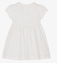 Load image into Gallery viewer, PATACHOU Baby Girls White &amp; Pink Smocked Cotton Dress
