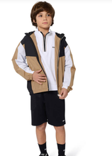 Load image into Gallery viewer, HUGO BOSS Boys Tricolour Hooded Windreaker
