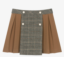 Load image into Gallery viewer, PATACHOU Girls Beige Crêpe Jersey Pleated Skirt
