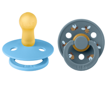 Load image into Gallery viewer, BIBS Pacifier Studio Colour 2 PACK Bumblebee Latex size 1 Breeze Mix
