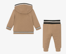 Load image into Gallery viewer, HUGO BOSS Boys Beige Jersey Tracksuit
