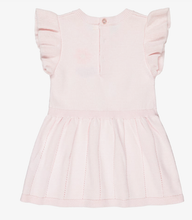 Load image into Gallery viewer, BILLIEBLUSH Girls Sparkly Pink Knitted Dress with Smile Embroidery
