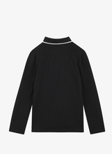 Load image into Gallery viewer, BOSS logo-print long-sleeved polo shirt
