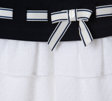 Load image into Gallery viewer, PATACHOU Navy Blue dress with embroidered skirt
