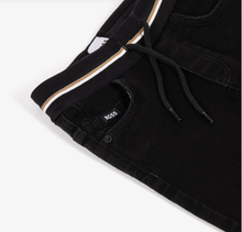 Load image into Gallery viewer, BOSS Boys Black Denim Jeans with Elasticated Waist
