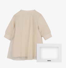 Load image into Gallery viewer, BOSS glitter-tulle panelled dress
