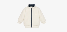 Load image into Gallery viewer, BOSS Boys Navy Blue &amp; Sherpa Fleece Reversible Jacket
